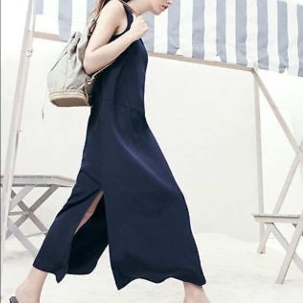 J. Crew Navy Maxi Dress